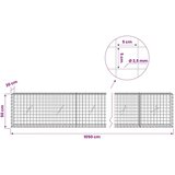  Gabion s žicom debljine 3 5 mm i mrežom 5x5 cm 1050x20x50 cm - 20 cm 50 cm 1050 cm | shoptok.hr