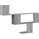  Zidna polica siva boja hrasta 100x15x70 cm konstruirano drvo | Eponuda.com