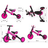  Dječji tricikl guralica 3u1 Optimus rozi | shoptok.hr