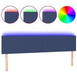 Maison Chic LED Posteljno vzglavje - Vzglavna omarica - Nočna omarica modro 180x5x78/88 cm blago, (21708886) Cene