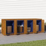  Vrtna kutija za pohranu 280x87x104 cm od masivnog drva bagrema | shoptok.hr