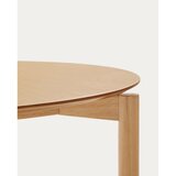 Kave Home Okrogla jedilna miza v jesenovem dekorju ø 110 cm Indara – | Shoptok.si