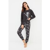 Trendyol Black Halloween Knitted Pajamas Set | Shoptok.si