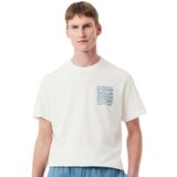 Lacoste Logo Graphic T-Shirt White/Blue Bijela | shoptok.hr