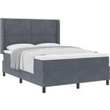 Box Spring Krevet s Madracem Tamno Siva 160x200 cm Baršun | shoptok.hr