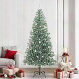 vidaXL Umjetno božično drevo s snežno obloženimi vejicami in LED lučko | Shoptok.si