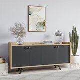 Woody Fashion Piran AnthraciteOak Console Cene