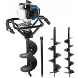  Dvoročni motorni zemeljski vrtalnik 5,2KM + 3 svedri 150-200-250mm | Shoptok.si