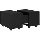  Stolić za kavu crni 60 x 60 x 38 cm od konstruiranog drva | shoptok.hr