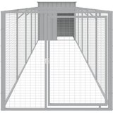  Kućica za pse s igralištem svjetlosiva 110x609x110 cm čelična | shoptok.hr