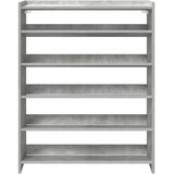  Stalak za cipele boja betona 80x25x100 cm konstruirano drvo | shoptok.hr