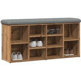 vidaXL Klupa za cipele obrtnički hrast 102x32x50 cm izrađeno drvo | shoptok.hr