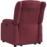vidaXL Masažni naslonjač na podizanje od tkanine crvena boja vina | shoptok.hr