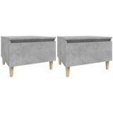  Bočni stolići 2 kom boja betona 50x46x35 cm konstruirano drvo | shoptok.hr