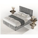 Maison de Rêve Sivi tapecirani bračni krevet s prostorom za odlaganje 160x200 cm Mavel – | shoptok.hr