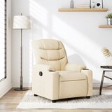 vidaXL Naslanjač iz krem blaga | Shoptok.si