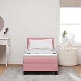  Krevet s opruga kutije s madracem Ružičasta 80 x 200 cm Baršun | shoptok.hr