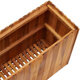  Vrtna posuda za sadnju od masivnog bagremovog drva 100x30x50 cm | shoptok.hr