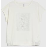 Marisse Cotton Blouse With Print, White | Shoptok.si