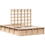 vidaXL posteljni okvir s prostorom za shranjevanje 140x200 cm trden bor | Shoptok.si