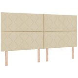 vidaXL LED Box Spring Krevet s madracem Krema 200 x 200 cm tkanina | shoptok.hr