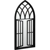 Ogledalo crno 100 x 45 cm željezno za unutarnju upotrebu | shoptok.hr