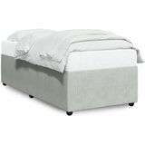 vidaXL Posteljni okvir svetlo siv 80x200 cm žamet | Shoptok.si