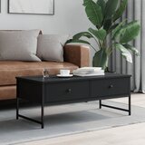  Stolić za kavu crni 101 x 49 x 39,5 cm od konstruiranog drva | shoptok.hr