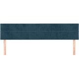  Uzglavlja tamnoplava 200x5x78/88 cm baršunasta | shoptok.hr