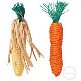 Trixie Igrača za male živali Straw korenje, koruza 15 cm 2 kos | Shoptok.si