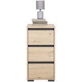 CARRYHOME nočna omarica, antracit, hrast artisan | Shoptok.si