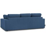 Bobochic Paris Modra sedežna garnitura iz rebrastega žameta 250 cm Belair – | Shoptok.si