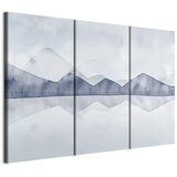 Slika - Lake in the Mountains (3 Parts) 90x60 Na talijanskom platnu | shoptok.hr