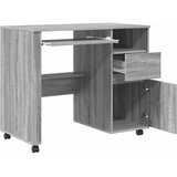  Stol s kotačićima Siva Sonoma 91 x 50 x 77 cm Konstruirano drvo | Eponuda.com