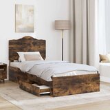  Konstrukcija postelje Dimljeni oreh 90 x 190 cm Konstruiran les, (5000102588) | Shoptok.si