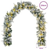  Božićni vijenci Zelena i bijela 270 cm PVC i PE 50 LED lampica | shoptok.hr