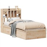  Posteljni okvir brez vzmetnice 75x190 cm trdna borovina, (21525433) | Shoptok.si