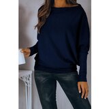 Fenzy Oversize Majica Z Ladijskim Izrezom In Ohlapnimi Rokavi Danica, Temno Modra | Shoptok.si