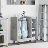 Golf ormar s kotačem Jednobojno Betonski sivi 90 x 45 x 98 cm | shoptok.hr