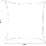  Presvlaka za jastuk 6 kom. HOUTEN Svjetloplava 65 x 65 cm - Dizajn s paspulom Svjetloplava 65 x 65 cm | shoptok.hr