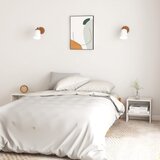  Noćni ormarić bijeli 40 x 30,5 x 40 cm od masivne borovine | shoptok.hr