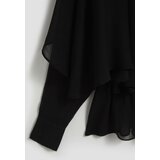 Marisse Black Ruffled V-Neck Shirt | Eponuda.ba