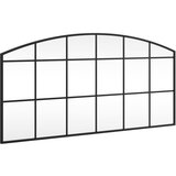 Maison Chic Stensko Ogledalo - Zrcalo - Kozmetično ogledalo črno 100x50 cm obokano železo, (21697856) | Shoptok.si