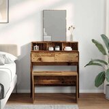 vidaXL toaletni stolac staro drvo 70x35x45 cm konstruirano drvo | shoptok.hr