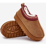 Boto Snow boots children's ankle boots on a platform insulated with fur Camel Vilabria | Eponuda.ba