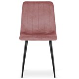 Lava stolica - ružičasti baršun / crne noge x 4 | shoptok.hr