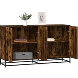 vidaXL Komoda dimljeni hrast 134x35x76 cm konstruirano drvo Cijene