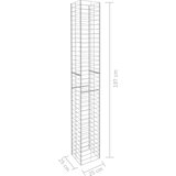  Gabionske košare 3 kom od pocinčanog čelika 25 x 25 x 197 cm | shoptok.hr