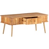 Furnova Klubska mizica 100x50x40 cm trden akacijev les, (21915135) | Shoptok.si