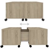 vidaXL Klubska mizica sonoma hrast 75x75x38 cm iverna plošča, (20712664) | Shoptok.si